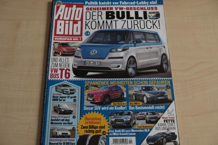 Deckblatt Auto Bild (12/2015)
